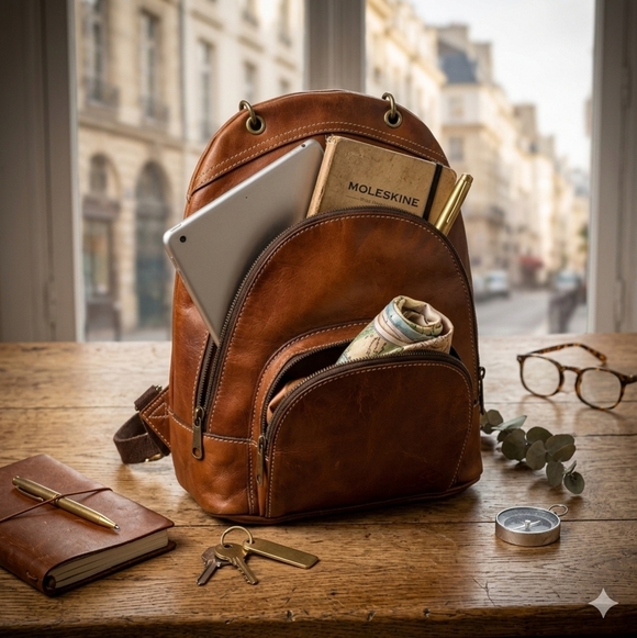 Patricia Nash Alencon Mini Cognac Backpack main image 8